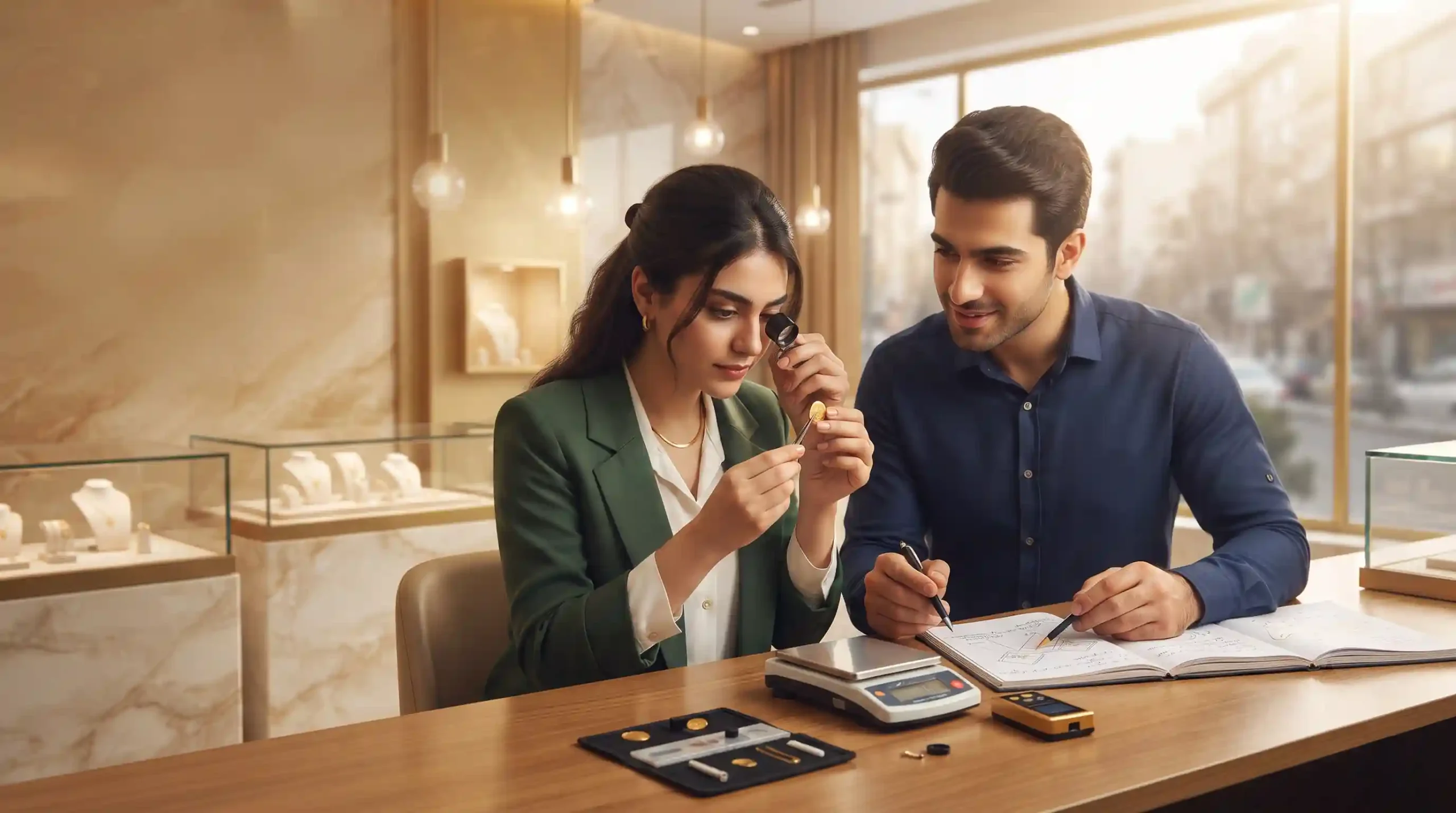 ⚖️ شناخت عیار طلا نحوه محاسبه و ابزارهای تشخیص اصالت