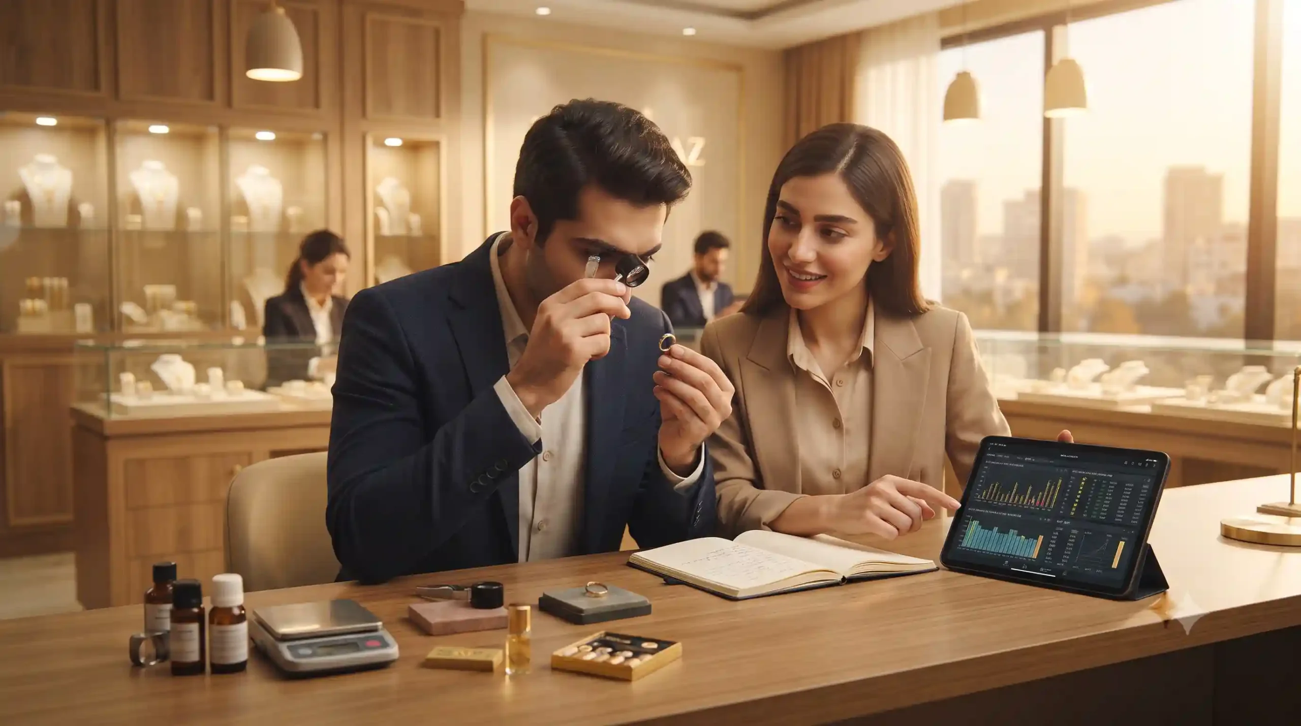 💎 شناخت عیار و روشهای تخصصی تشخیص اصالت طلا