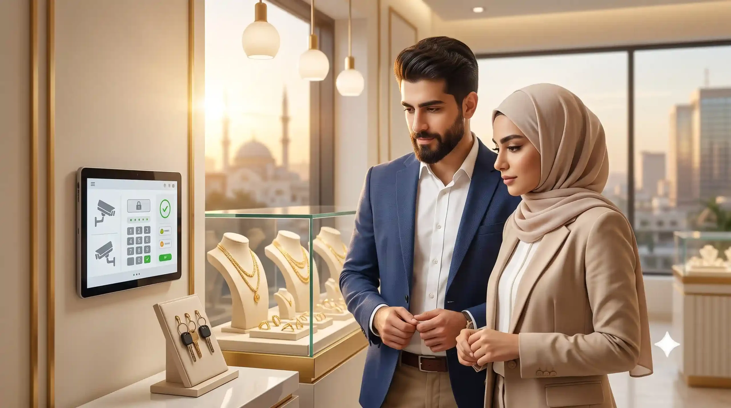 🏬 مدیریت ایمنی و امنیت مغازه طلافروشی