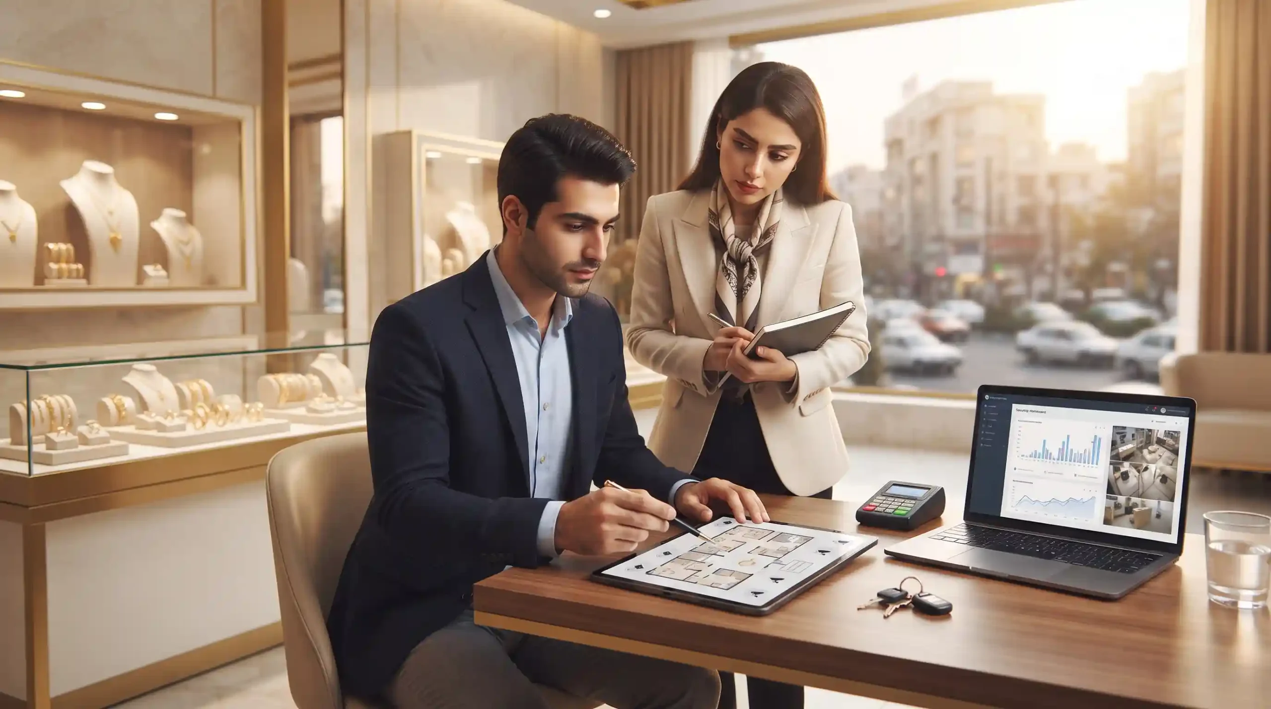 🛡️ اصول امنیت فیزیکی و دیجیتال در فروشگاه طلا و جواهر