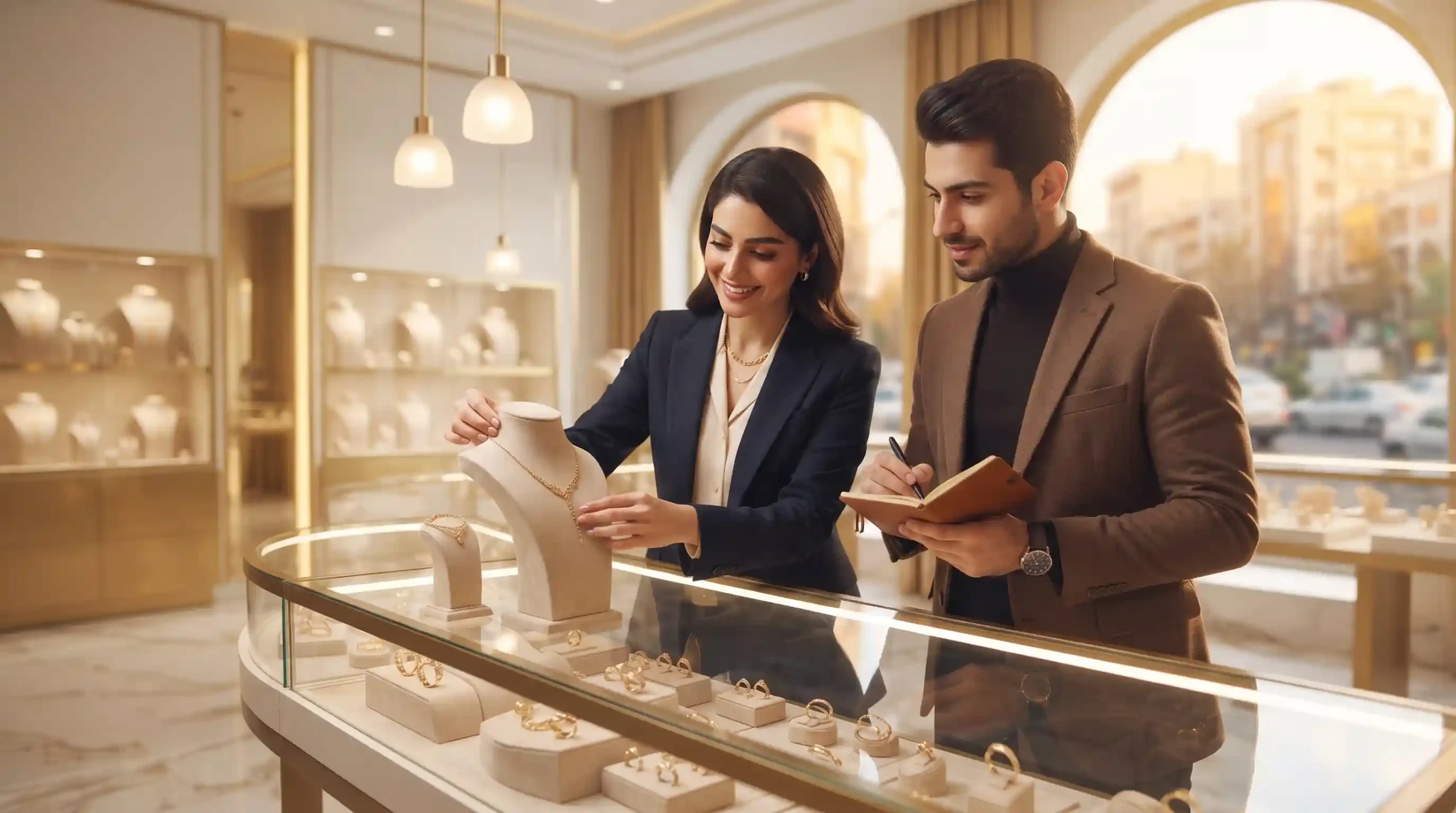 🏬 راهنمای چیدمان ویترین و مدیریت فیزیکی گالری طلا
