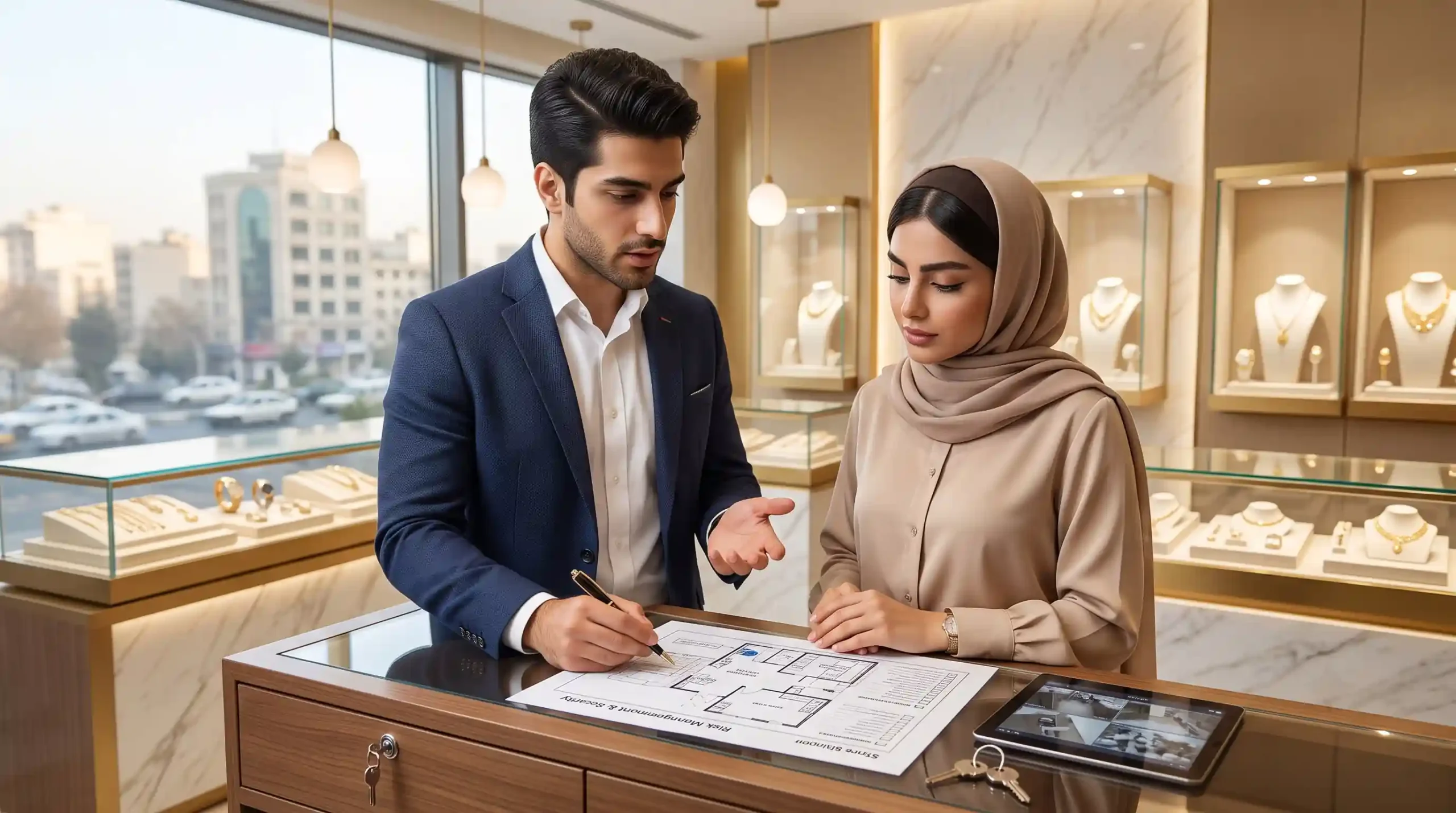 🛡️ مدیریت ریسک و امنیت در کسب و کار طلافروشی