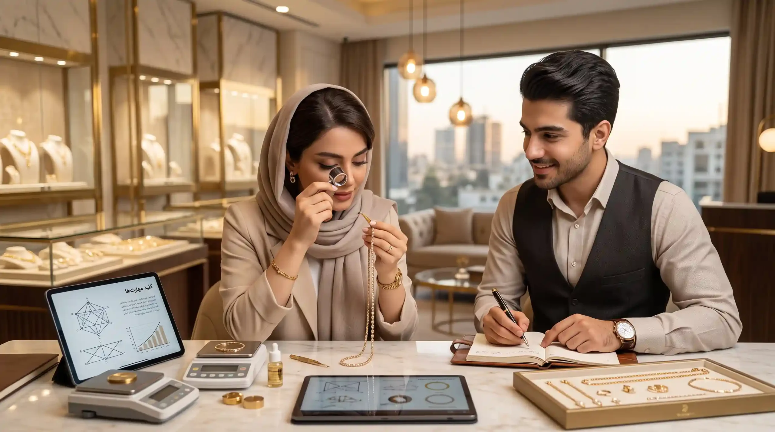 📊 مهارتهای کلیدی که در کلاس طلافروشی فرامیگیرید
