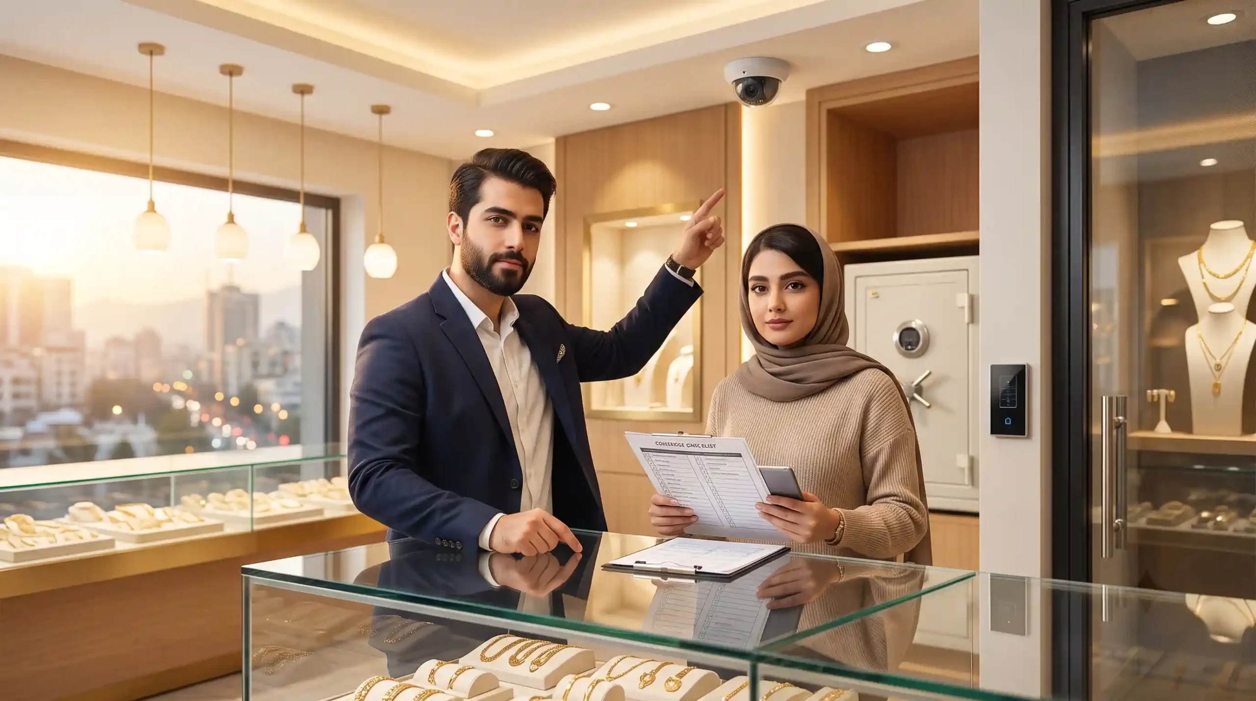 🛡️ راهکارهای امنیت فیزیکی و مدیریت ریسک در مغازه طلافروشی