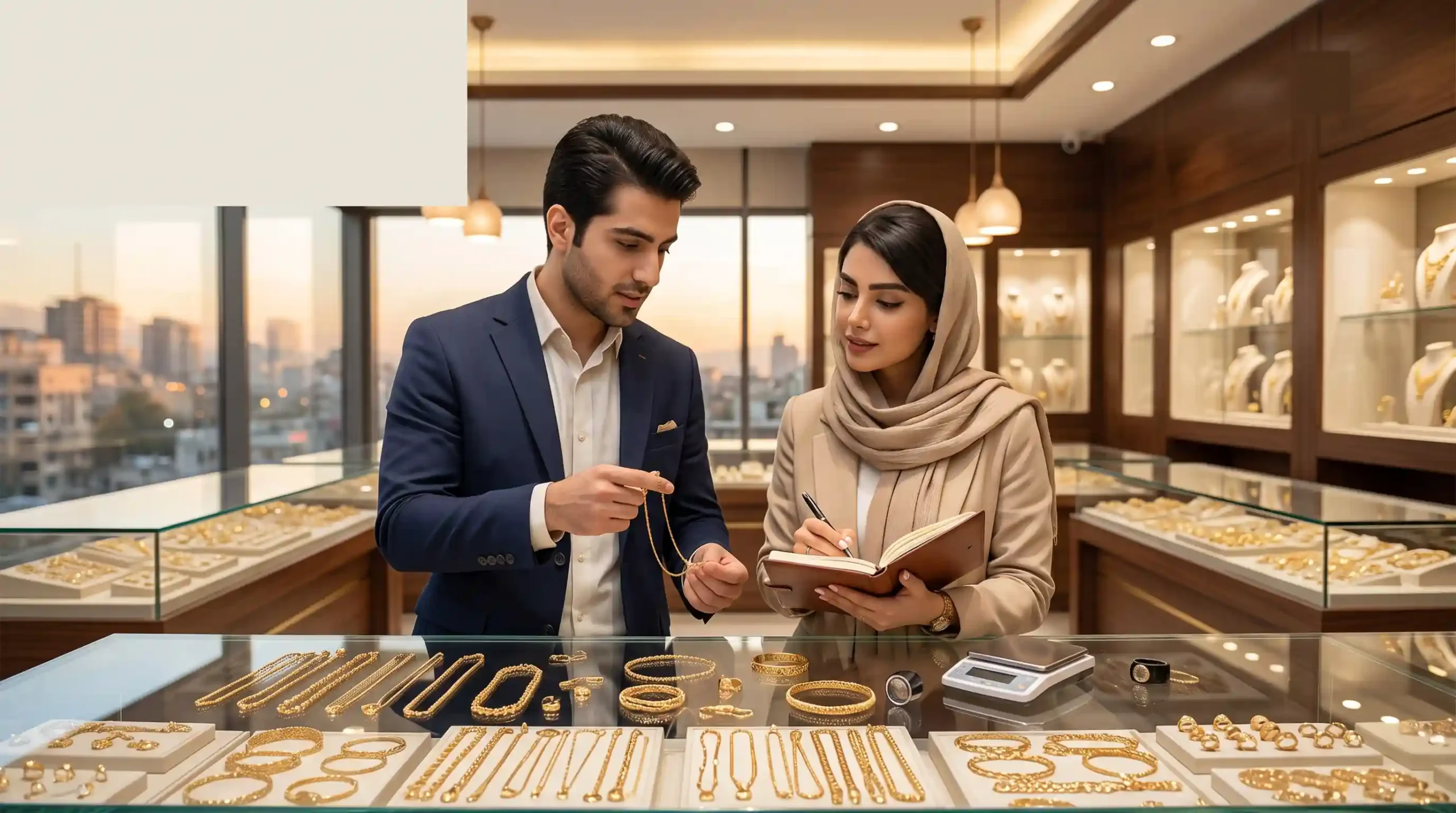 📦 تامین ویترین و اصول خرید طلای بنکداری و کارهای ساخته