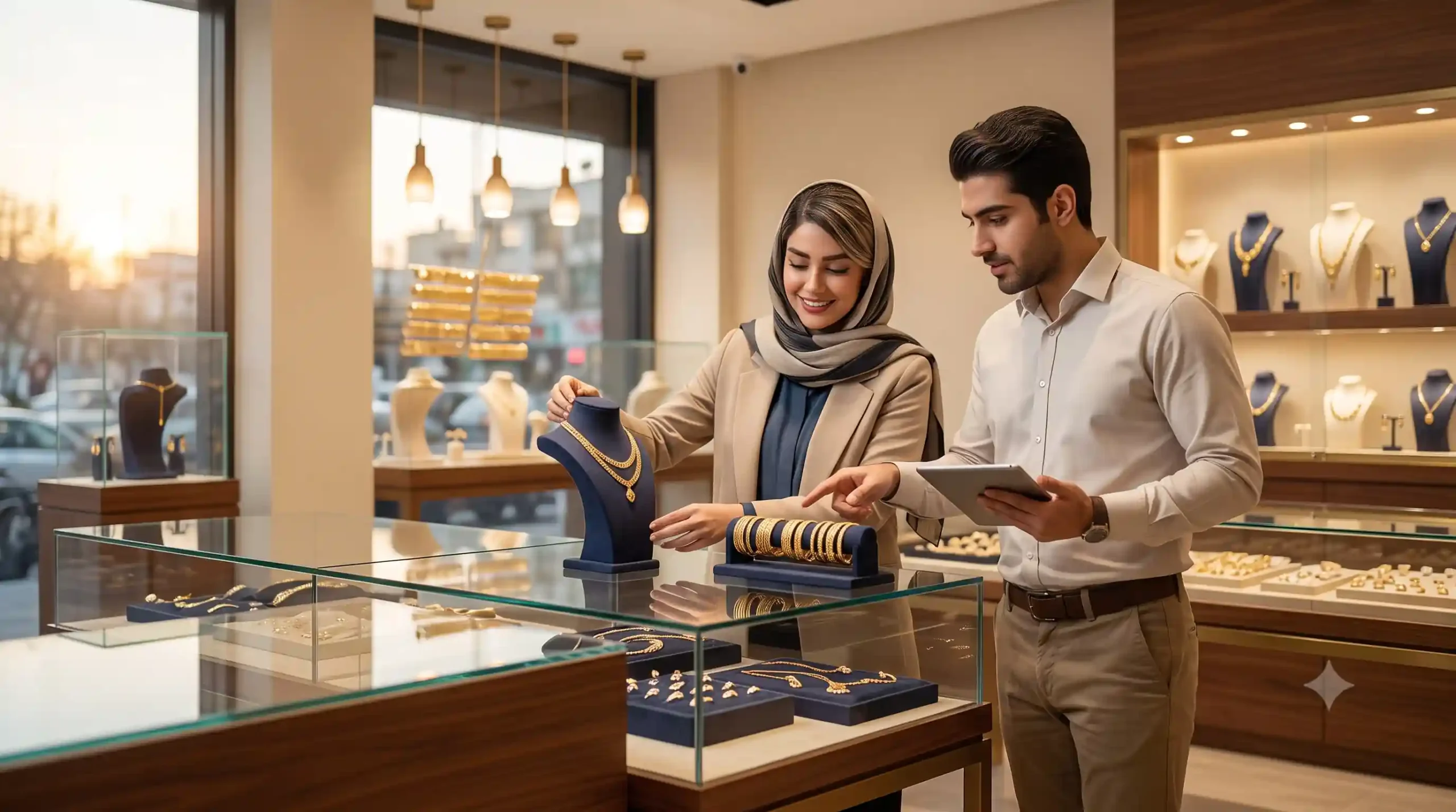🏬 مهارتهای کلیدی در مدیریت و ویترینداری مغازه طلافروشی