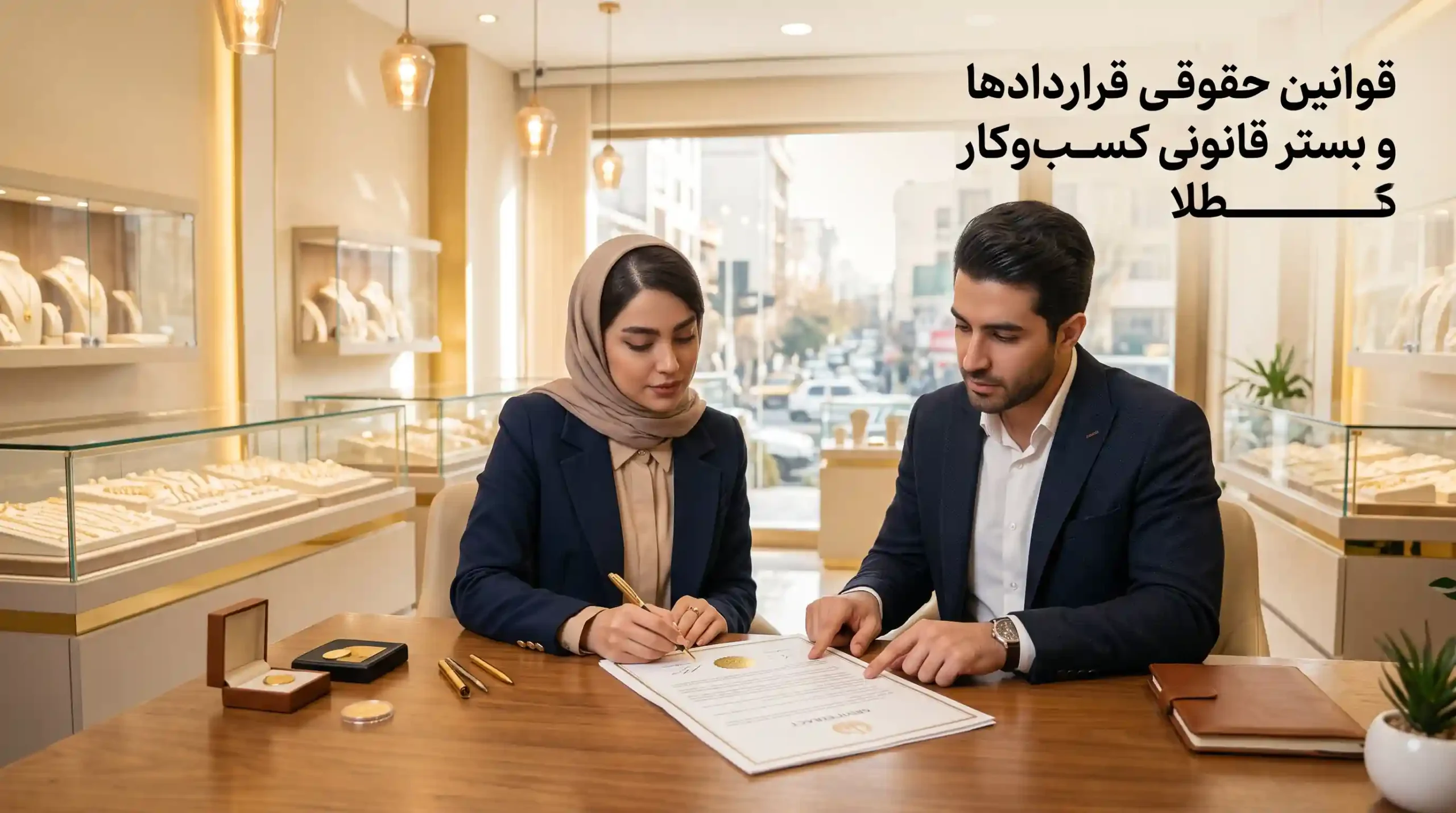 📜 قوانین حقوقی قراردادها و بستر قانونی کسبوکار طلا